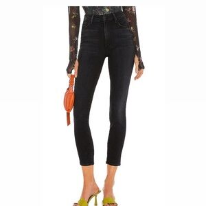 MOTHER High Waisted Looker Ankle in Encounters At Night